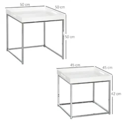 Table Basse Gigogne Ottawa MyCocooning Blanche 9 Table Basse Gigogne Ottawa MyCocooning Blanche -Pas Cher Mobiliora Magasin table basse 21987547