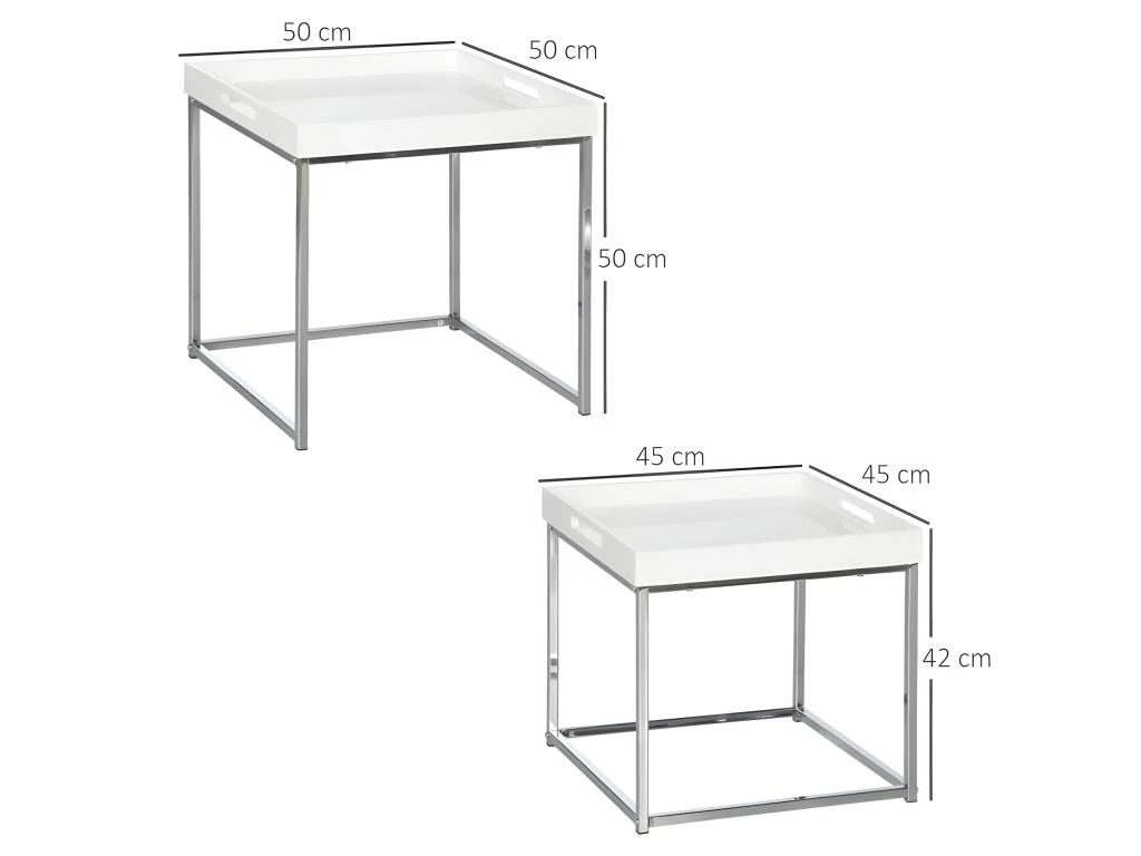 Table Basse Gigogne Ottawa MyCocooning Blanche 5 Table Basse Gigogne Ottawa MyCocooning Blanche â Image 3