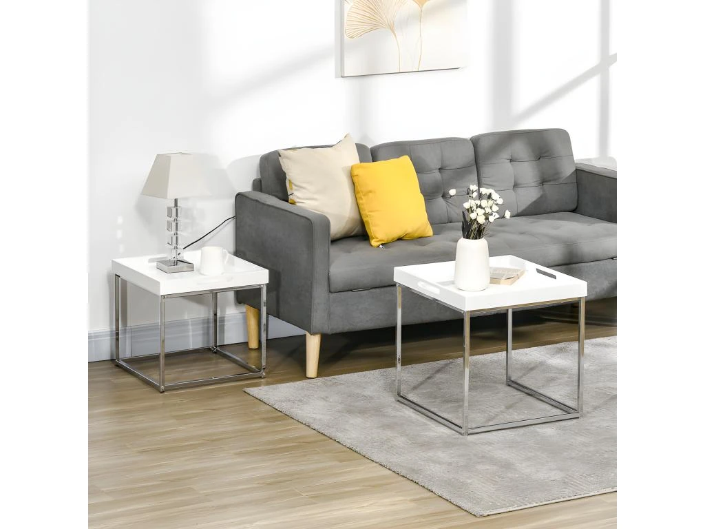 Table Basse Gigogne Ottawa MyCocooning Blanche 6 Table Basse Gigogne Ottawa MyCocooning Blanche â Image 4