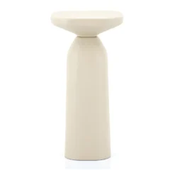 Squand - Table D'appoint En Aluminium Ăž27cm - Couleur - Beige