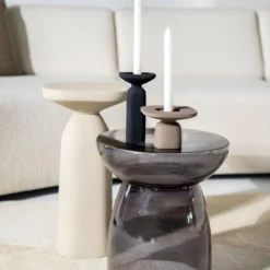 Squand - Table D'appoint En Aluminium ø27cm - Couleur - Beige -Pas Cher Mobiliora Magasin table basse 22124101