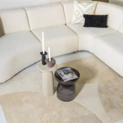 Squand - Table D'appoint En Aluminium ø27cm - Couleur - Beige -Pas Cher Mobiliora Magasin table basse 22124103