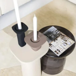 Squand - Table D'appoint En Aluminium ø27cm - Couleur - Beige -Pas Cher Mobiliora Magasin table basse 22124107