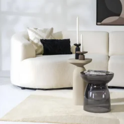 Squand - Table D'appoint En Aluminium ø27cm - Couleur - Beige -Pas Cher Mobiliora Magasin table basse 22124109