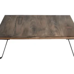 Table Basse En Bois Récupéré Et Fer De Couleur Beige