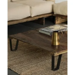 Table Basse En Bois Récupéré Et Fer De Couleur Beige 12 Table Basse En Bois Récupéré Et Fer De Couleur Beige -Pas Cher Mobiliora Magasin table basse 22182905