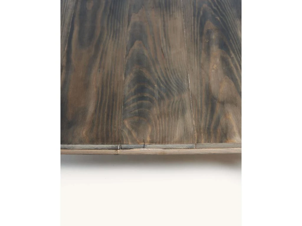 Table Basse En Bois Récupéré Et Fer De Couleur Beige 8 Table Basse En Bois Récupéré Et Fer De Couleur Beige – Image 6