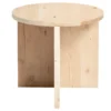 Table D’appoint Ronde En Bois De Sapin En Couleur Beige -Pas Cher Mobiliora Magasin table basse 22183947