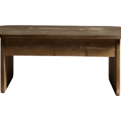 Table Basse élévatrice En Bois De Sapin En Couleur Marron Vieilli