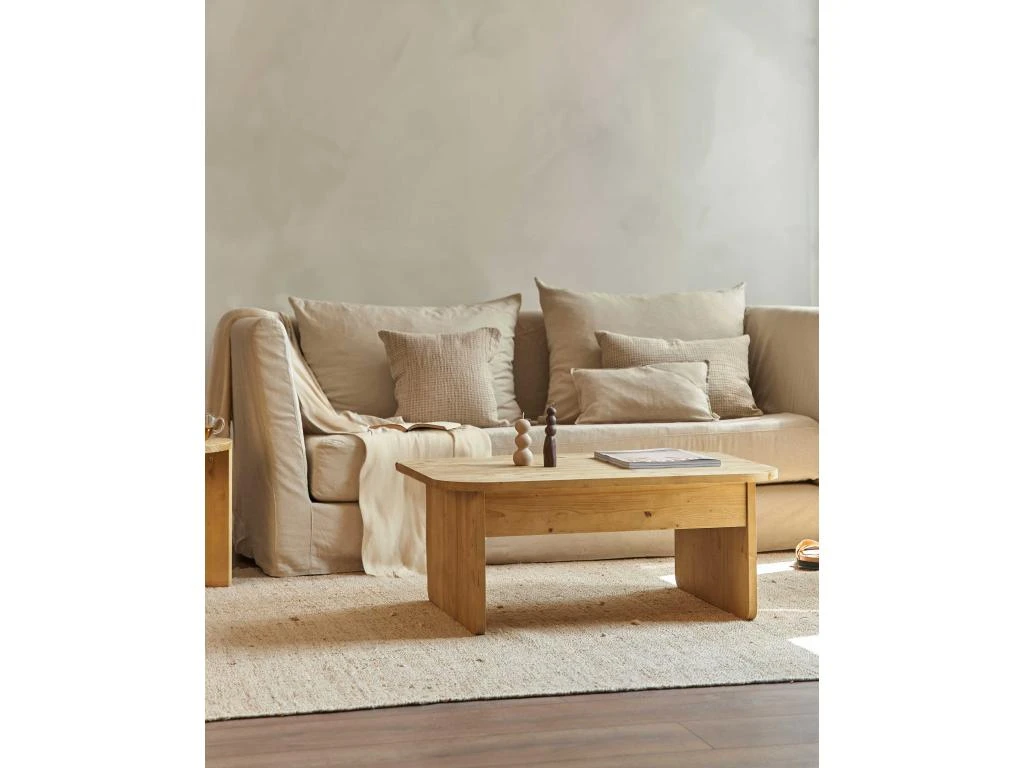 Table Basse élévatrice En Bois De Sapin En Couleur Marron Vieilli 7 Table Basse élévatrice En Bois De Sapin En Couleur Marron Vieilli – Image 5