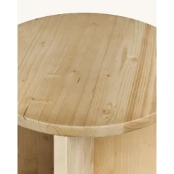 Table D’appoint Ronde En Bois De Sapin En Couleur Naturel 11 Table D’appoint Ronde En Bois De Sapin En Couleur Naturel -Pas Cher Mobiliora Magasin table basse 22184037
