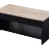 SENJA - Table Basse Avec Plateau En Bois Relevable - NOIR -Pas Cher Mobiliora Magasin table basse 22213119