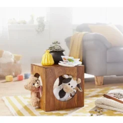 Table D'appoint Bois Massif 35x35x35cm Bout De Canapé Table De Salon -Pas Cher Mobiliora Magasin table basse 22255719