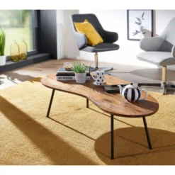 Table Basse Bois Massif 122x36x63cm Table D'appoint Table De Salon -Pas Cher Mobiliora Magasin table basse 22256993