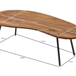 Table Basse Bois Massif 122x36x63cm Table D'appoint Table De Salon -Pas Cher Mobiliora Magasin table basse 22256995