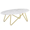 Table Basse Aspect Marbre Blanc 120 Cm Table De Salon Table Ovale Table Basse 1 Table Basse Aspect Marbre Blanc 120 Cm Table De Salon Table Ovale Table Basse -Pas Cher Mobiliora Magasin table basse 22257085