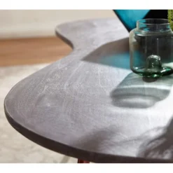 Table Basse Bois Massif Métal 122x34,5x63 Table D'appoint Table De Salon -Pas Cher Mobiliora Magasin table basse 22258333