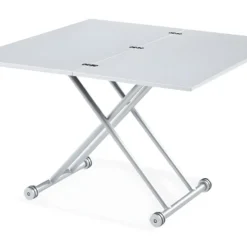 Table Basse Relevable Carrera Blanc Laqué