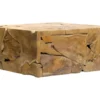 Table Basse Carrée L.100 Cm Avec Assemblage De Bois De Teck - TEKKU 2 Table Basse Carrée L.100 Cm Avec Assemblage De Bois De Teck - TEKKU -Pas Cher Mobiliora Magasin table basse 22448743