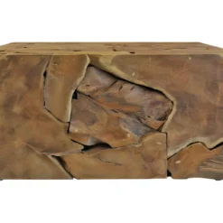 Table Basse Carrée L.100 Cm Avec Assemblage De Bois De Teck - TEKKU 9 Table Basse Carrée L.100 Cm Avec Assemblage De Bois De Teck - TEKKU -Pas Cher Mobiliora Magasin table basse 22448747