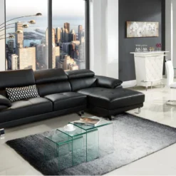 Tables Basses Gigognes MINKA - Verre Courbé -Pas Cher Mobiliora Magasin table basse 224507