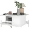 Table Basse Rectangle Pieds Métal Blanche 52 Cm 2 Table Basse Rectangle Pieds Métal Blanche 52 Cm -Pas Cher Mobiliora Magasin table basse 22969379