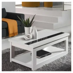 Table Basse Relevable Blanche - UPTI
