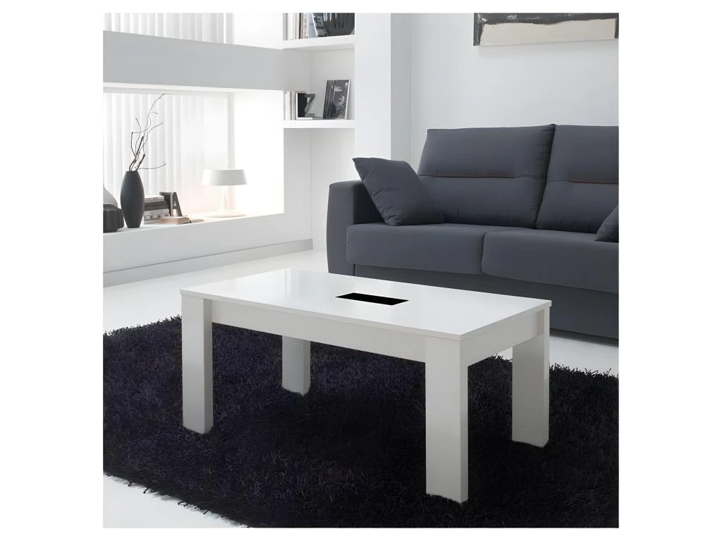 Table Basse Blanche Relevable - MYSIA N°2 3 Table Basse Blanche Relevable - MYSIA N°2