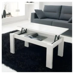 Table Basse Blanche Relevable - MYSIA N°2 9 Table Basse Blanche Relevable - MYSIA N°2 -Pas Cher Mobiliora Magasin table basse 22993605