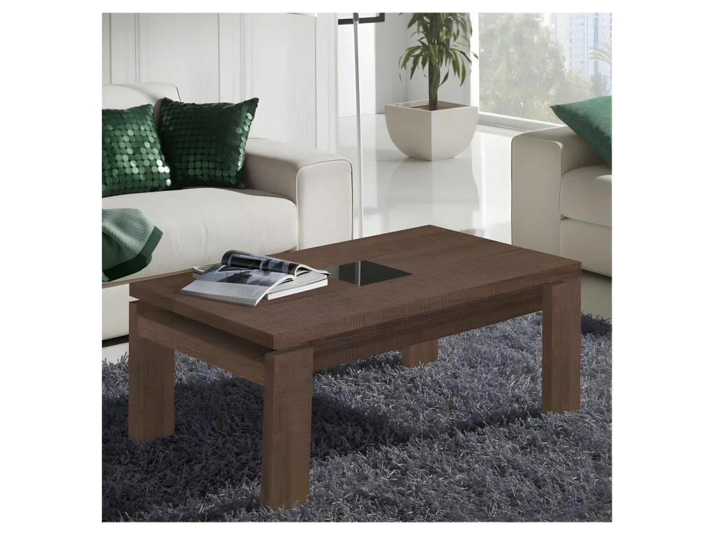 Table Basse Chêne Foncé Relevable - DILIA 3 Table Basse Chêne Foncé Relevable - DILIA