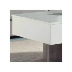 Table Basse Relevable Blanc/chêne Clair - AJAR 10 Table Basse Relevable Blanc/chêne Clair - AJAR -Pas Cher Mobiliora Magasin table basse 22993663