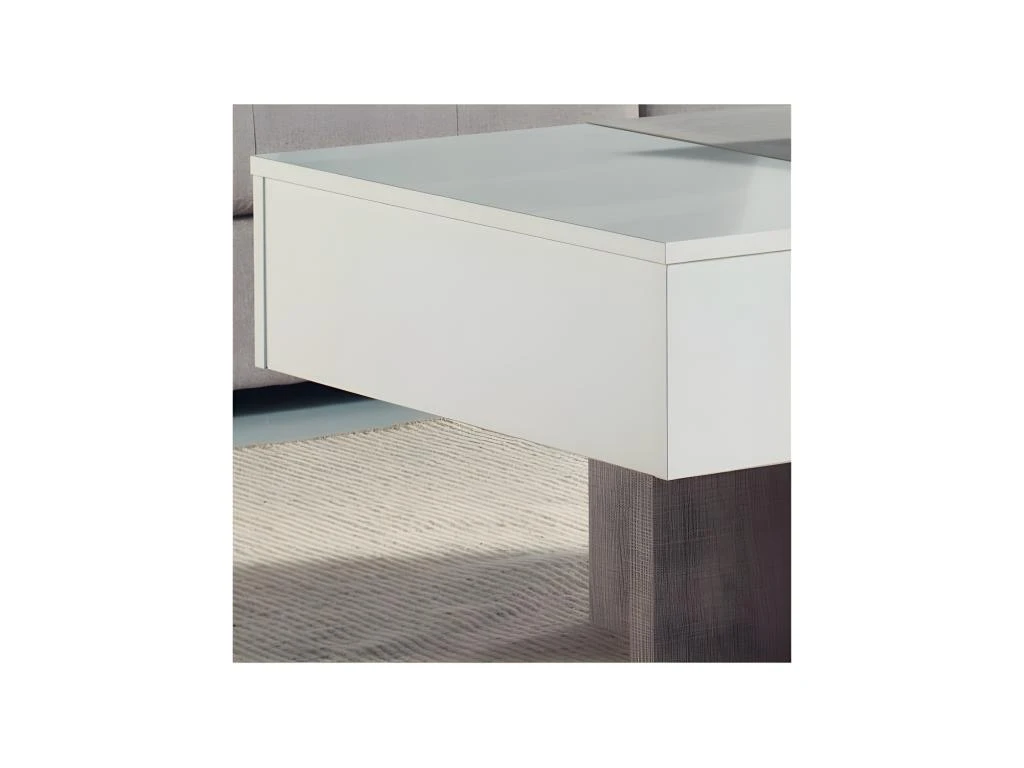 Table Basse Relevable Blanc/chêne Clair - AJAR 6 Table Basse Relevable Blanc/chêne Clair - AJAR – Image 4