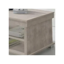 Table Basse Chêne Clair Relevable 2 Tiroirs - ESSA -Pas Cher Mobiliora Magasin table basse 22993779