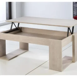 Table Basse Relevable Chêne Clair - GUIZMO 8 Table Basse Relevable Chêne Clair - GUIZMO -Pas Cher Mobiliora Magasin table basse 22993795