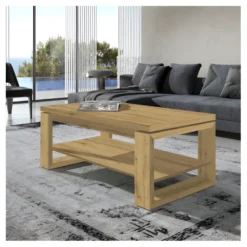 Table Basse Relevable Chêne Blond - REENA