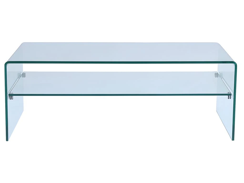 Table Basse STILEOS - Double Plateau - Verre Trempé 5 Table Basse STILEOS - Double Plateau - Verre Trempé – Image 3