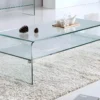Table Basse STILEOS - Double Plateau - Verre Trempé -Pas Cher Mobiliora Magasin table basse 252613