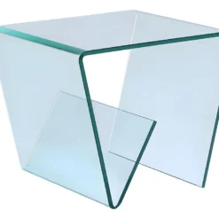 Table D'appoint ZENIA - Verre Trempé Courbé 9 Table D'appoint ZENIA - Verre Trempé Courbé -Pas Cher Mobiliora Magasin table basse 252699