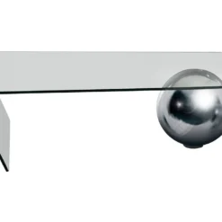 Table Basse MUNDO - Verre Trempé Et Acier -Pas Cher Mobiliora Magasin table basse 268331