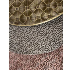 Tables Basses Gigognes BELAMI - Motifs Sculptés - Métal - Coloris : Doré, Argent, Cuivre 11 Tables Basses Gigognes BELAMI - Motifs Sculptés - Métal - Coloris : Doré, Argent, Cuivre -Pas Cher Mobiliora Magasin table basse 297387