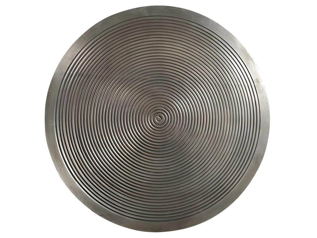 Tables Basses Gigognes CANDEUR - Motifs Sculptés - Acier - Coloris : Doré, Argent, Cuivre 11 Tables Basses Gigognes CANDEUR - Motifs Sculptés - Acier - Coloris : Doré, Argent, Cuivre – Image 9