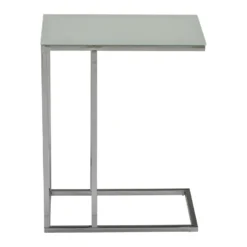 Table D'appoint NELIO - Verre Trempé Et Métal Chromé - Argenté 10 Table D'appoint NELIO - Verre Trempé Et Métal Chromé - Argenté -Pas Cher Mobiliora Magasin table basse 299113