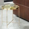 Table D'appoint MARCIA - Miroir & Métal - Doré 2 Table D'appoint MARCIA - Miroir & Métal - Doré -Pas Cher Mobiliora Magasin table basse 309665