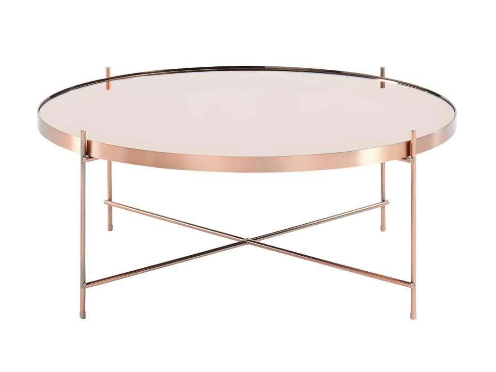 Table Basse MARCIA - Miroir & Métal - Cuivré 4 Table Basse MARCIA - Miroir & Métal - Cuivré – Image 2