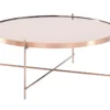 Table Basse MARCIA - Miroir & Métal - Cuivré -Pas Cher Mobiliora Magasin table basse 309703