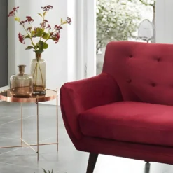 Table D'appoint MARCIA - Miroir & Métal - Doré -Pas Cher Mobiliora Magasin table basse 309737