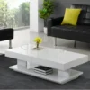 Table Basse ARAMIS Avec Rangements - MDF Laqué Blanc 1 Table Basse ARAMIS Avec Rangements - MDF Laqué Blanc -Pas Cher Mobiliora Magasin table basse 379501