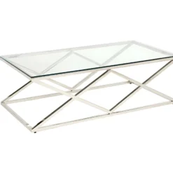 Table Basse CHARLOTTE De Pascal MORABITO - Verre Trempé Et Acier - Doré 9 Table Basse CHARLOTTE De Pascal MORABITO - Verre Trempé Et Acier - Doré -Pas Cher Mobiliora Magasin table basse 389567