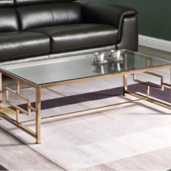 Table Basse CLOTILDE De Pascal MORABITO - Verre Trempé Et Acier - Chromé -Pas Cher Mobiliora Magasin table basse 389813 1