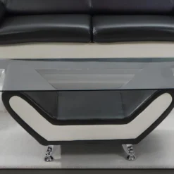 Table INDICE En Simili - Bicolore Noir Et Ivoire